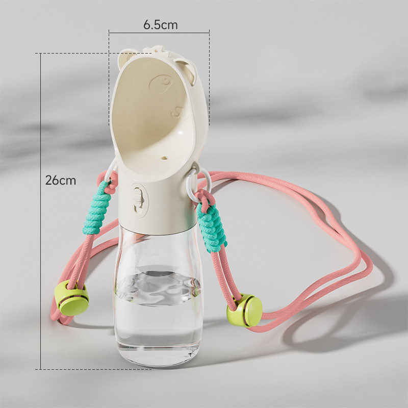 Pet Water Bottle for Small Big Dogs Cats Outdoor Leakproof Puppy Drinking Bowls with Food Container Pet Feeder