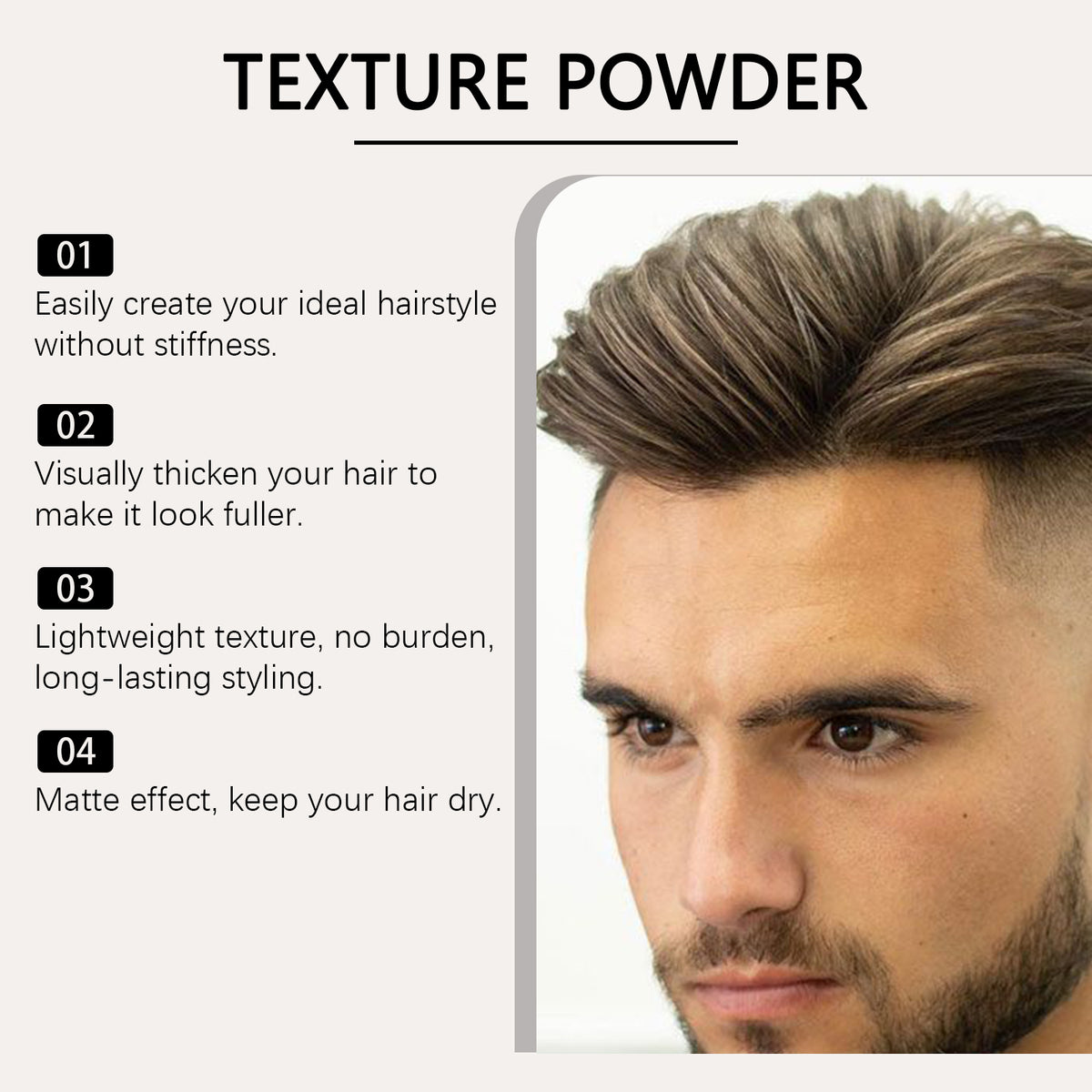 East Moon Hairstyle Spray, Men's Hairstyle, Fluffy Hair Quality Control Oil, Refreshing Styling, Hairdressing Texture Styling Agent