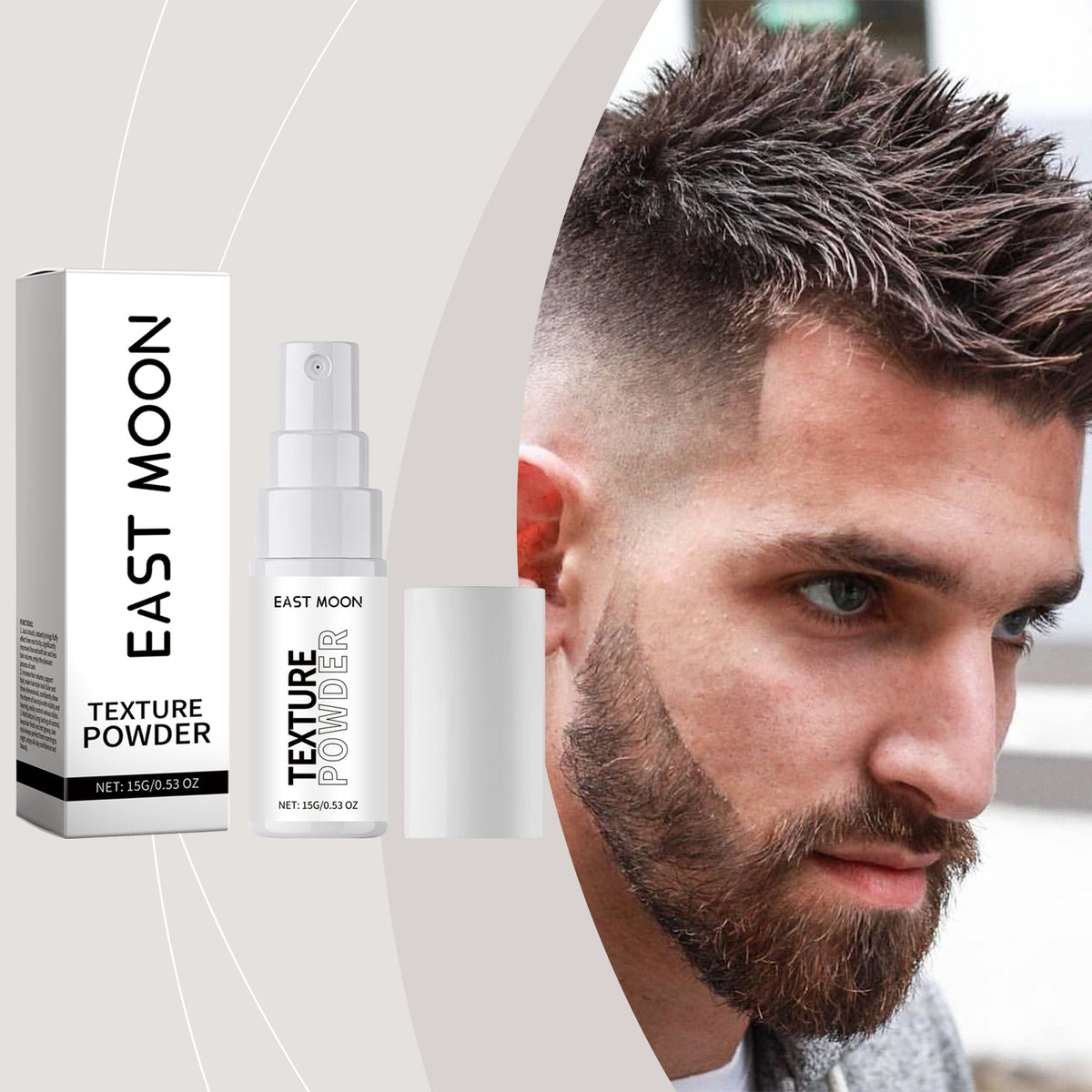 East Moon Hairstyle Spray, Men's Hairstyle, Fluffy Hair Quality Control Oil, Refreshing Styling, Hairdressing Texture Styling Agent
