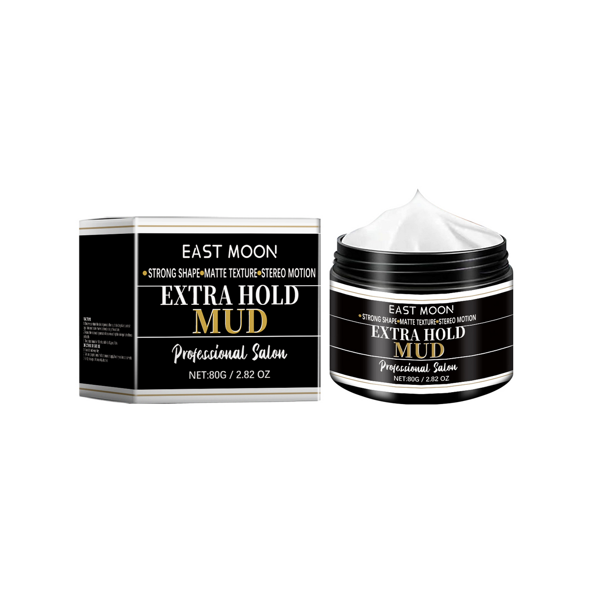 East Moon Hair Styling Cream Broken Hair Lanugo Hair Bangs Styling Long-Lasting Natural Styling Refreshing Styling Hair Wax